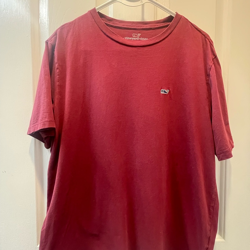 Vineyard Vines Red Short Sleeve Tee